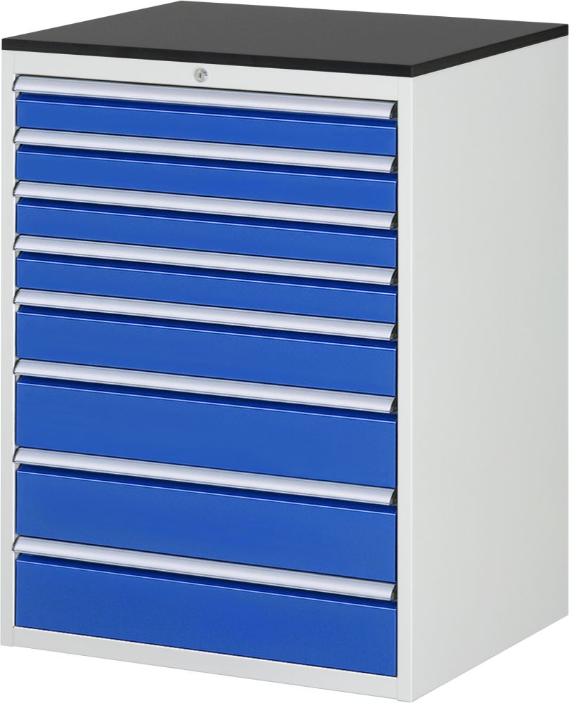 Produktbild Rau Schubladenschrank Serie 7000 inclusive Platte Melaminharz 8 Schublade-Größe-XL