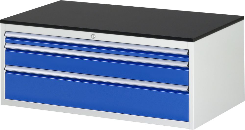 Produktbild Rau Schubladenschrank Serie 7000 H460 mm Arbeitsplatte Melaminharz B1145 mm