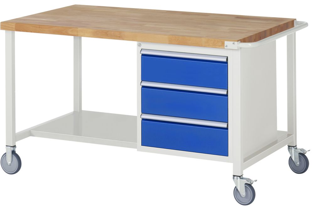 Produktbild Rau Fahrbare Werkbank 8000 Modell 8157 Buche-Massiv Breite 1500 mm