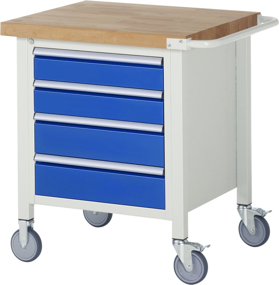 Produktbild RAU Fahrbare Werkbank Modell 8162 Breite 750 mm x Tiefe 700 mm x Höhe 880 mm