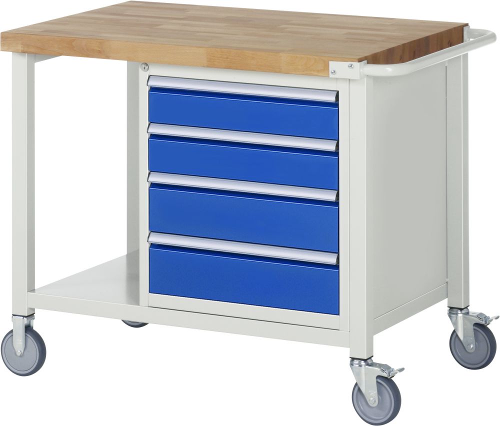 Produktbild RAU Fahrbare Werkbank Modell 8162 Breite 1000 mm x Tiefe 700 mm x Höhe 880 mm bild 1