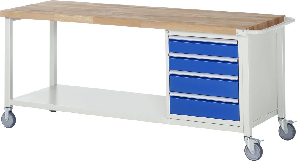 Produktbild RAU Fahrbare Werkbank Modell 8162 Breite 2000 mm x Tiefe 700 mm x Höhe 880 mm bild 1