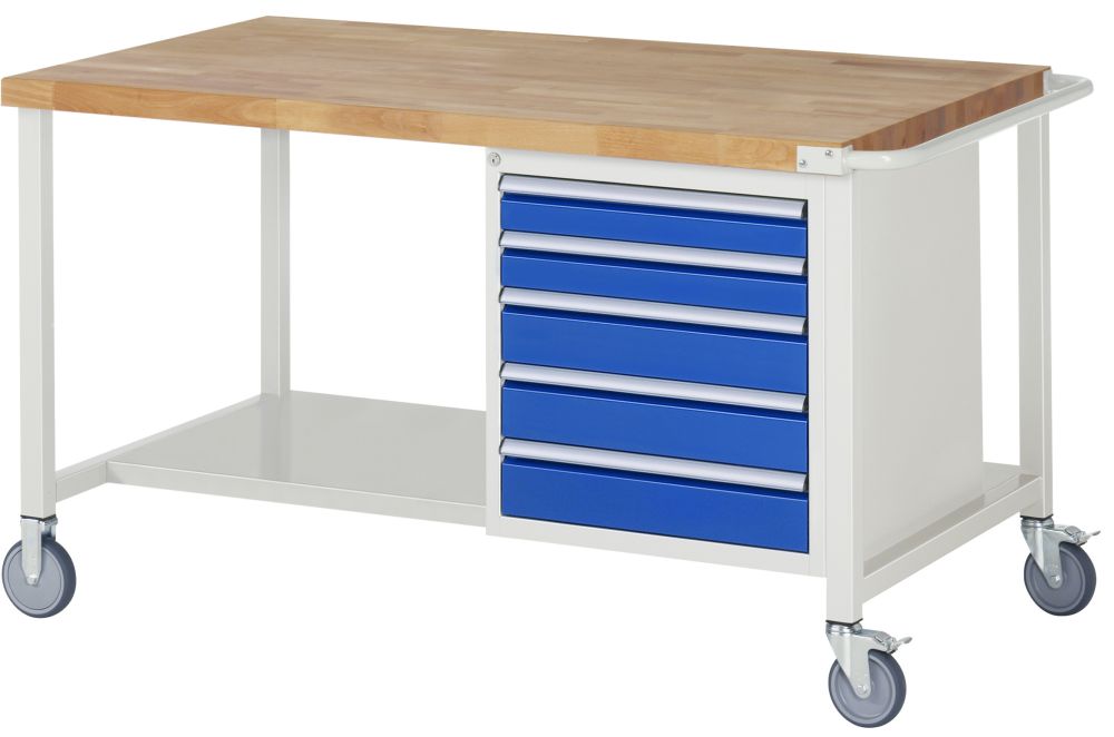 Produktbild Rau Fahrbare Werkbank 8000 Modell 8171 Breite 1500 mm Höhe 880-1080 mm