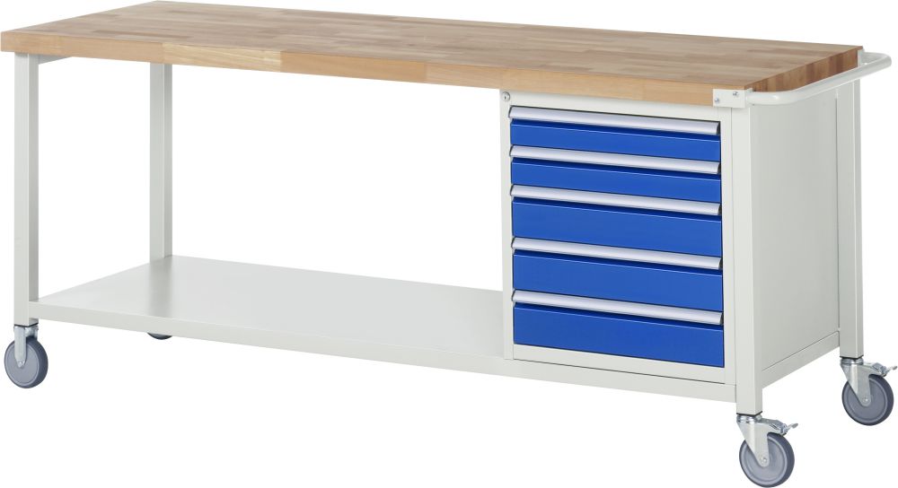 Produktbild RAU Fahrbare Werkbank Modell 8171 Breite 2000 mm x Tiefe 700 mm x Höhe 880 mm bild 1