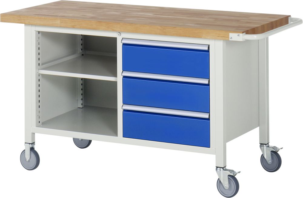 Produktbild RAU Fahrbare Werkbank Modell 8462 Breite 1500 mm x Tiefe 700 mm x Höhe 880 mm bild 1