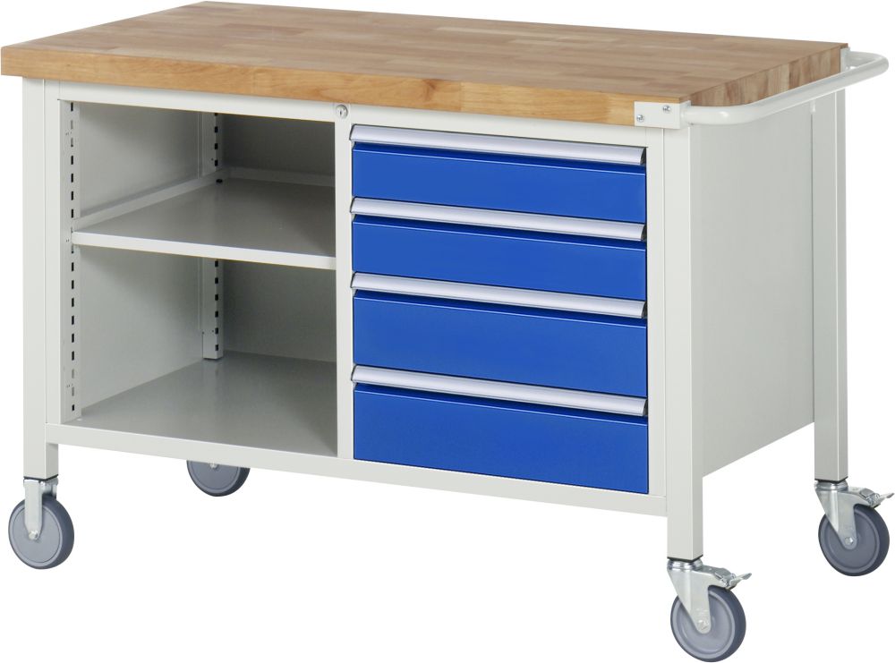 Produktbild Rau Fahrbare Werkbank 8000 Modell 8463 Breite 1250 mm Stärke 40 mm