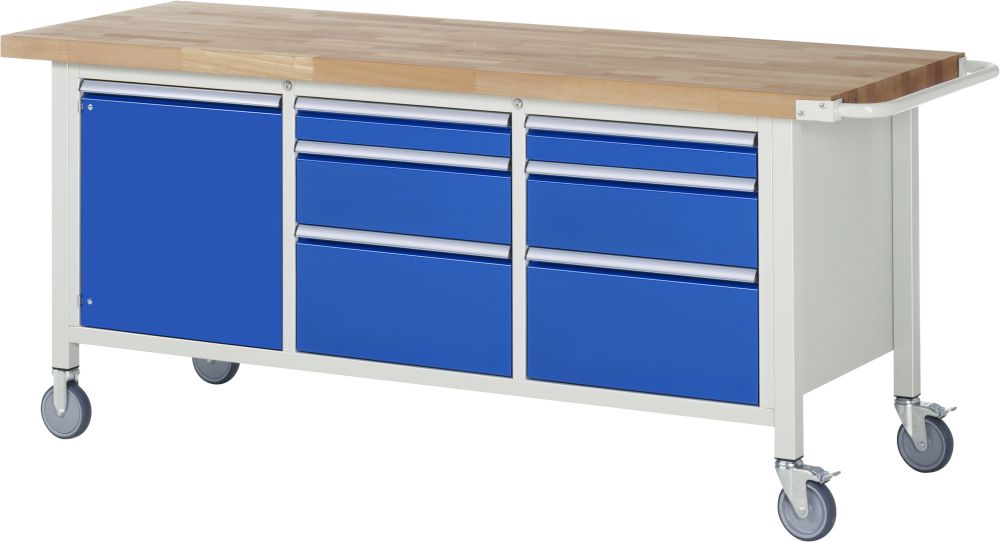 Produktbild RAU Fahrbare Werkbank Modell 8570 Breite 2000 mm x Tiefe 700 mm x Höhe 880 mm bild 1