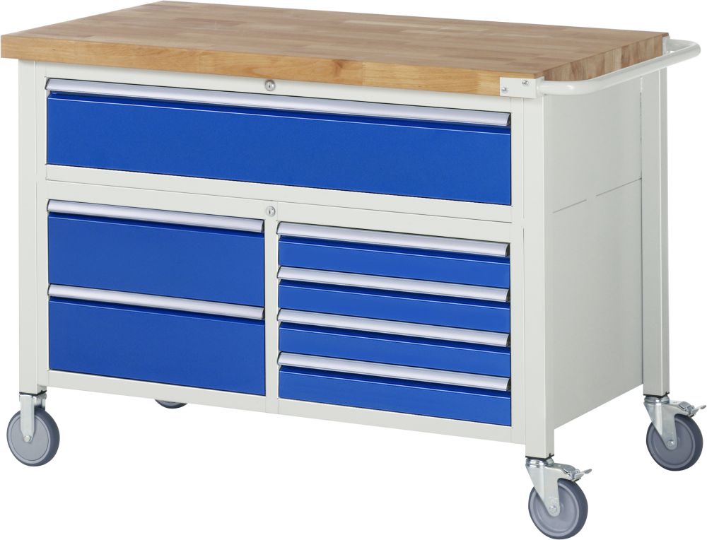 Produktbild RAU Fahrbare Werkbank Modell 8921 Breite 1250 mm x Tiefe 700 mm x Höhe 880 mm bild 1