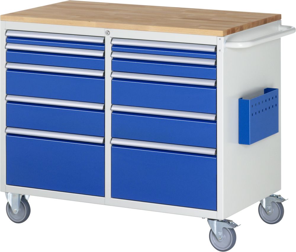 Produktbild RAU Montagewagen 7000 rollbar Breite 1145 mm 10 Schubladen