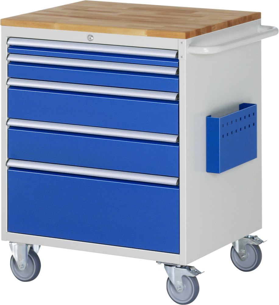 Produktbild RAU Montagewagen Serie 7000 5 Schubladen Größe XL Breite 450 Kg
