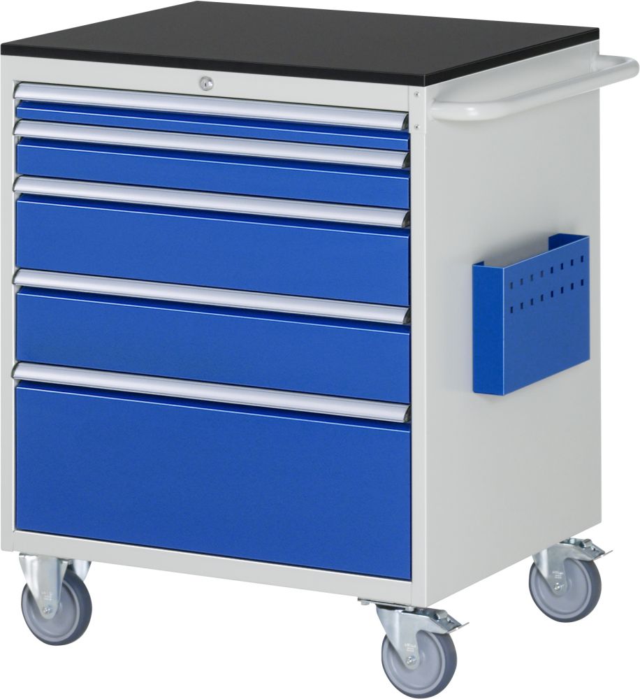 Produktbild RAU Montagewagen Serie 7000 5 Schubladen Größe XL Arbeitsplatte 19 mm