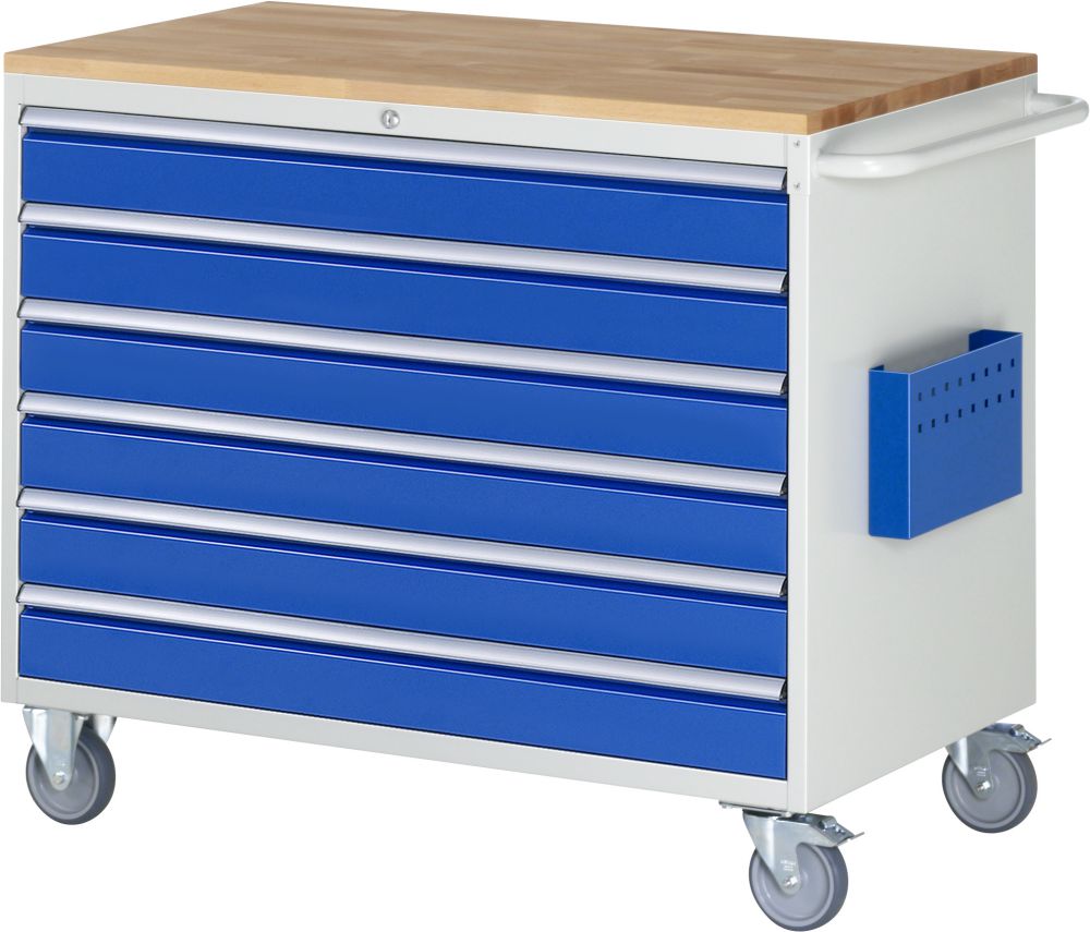 Produktbild RAU Montagewagen Serie 7000 6 Schubladen Größe XXL Arbeitsplatte 25 mm
