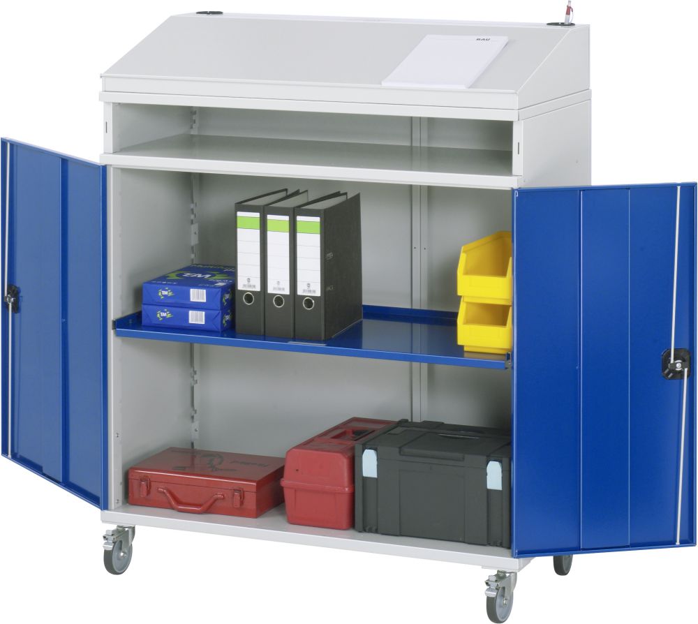 Produktbild Rau Beistellschrank Stehpult Modell 01 Breite 1100 mm mit 4 Lenkrollen