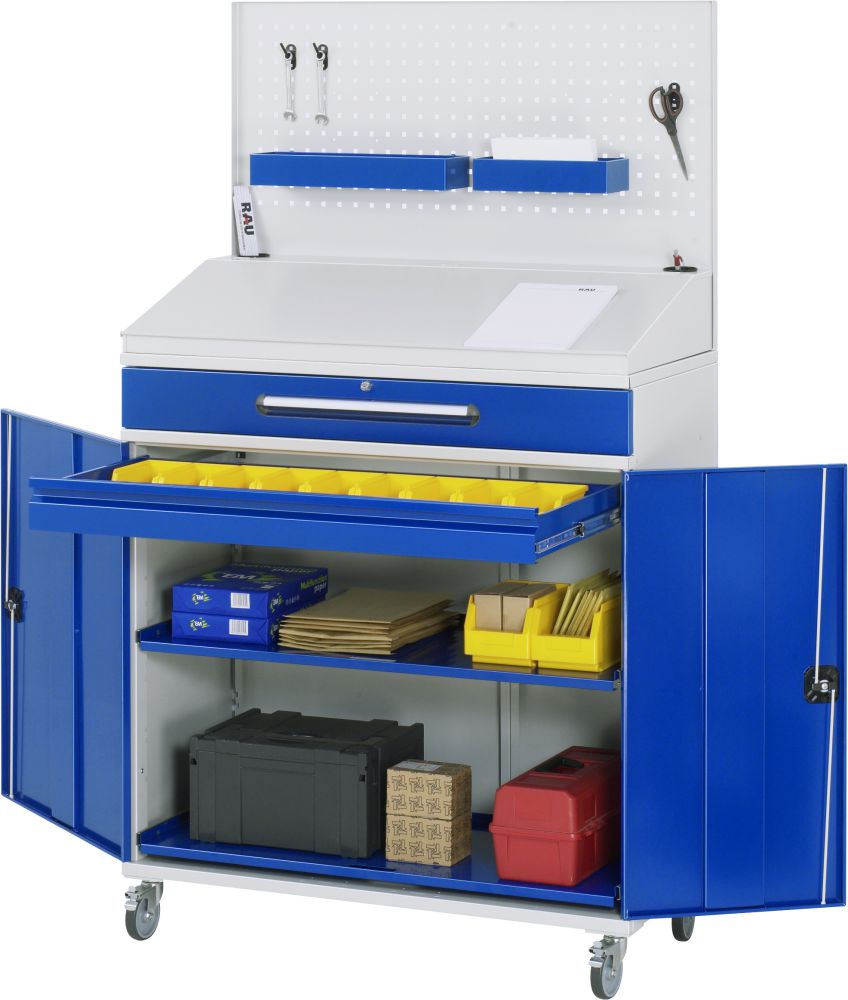 Produktbild Rau Beistellschrank Stehpult Modell 04 Breite 1100 mm Höhe 1895 mm