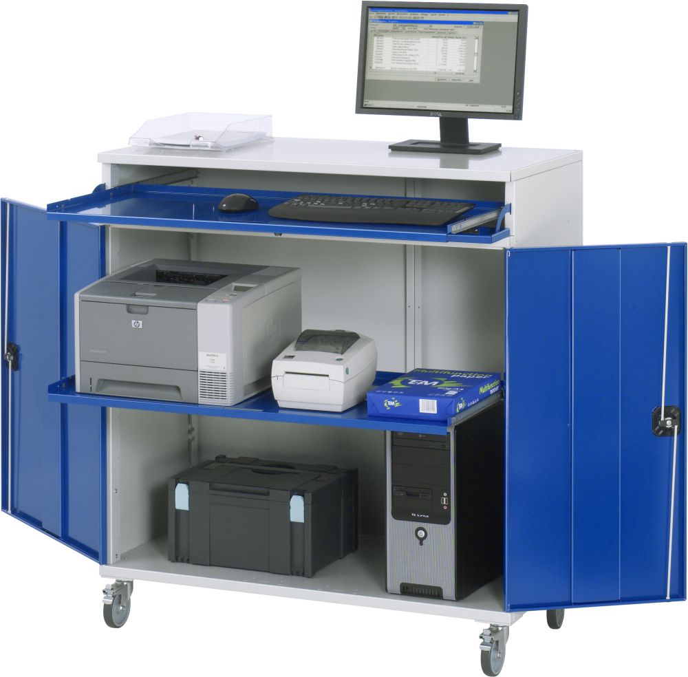 Produktbild Computer-Schrank Modell 60 Breite 1100 mm Höhe 1185 mm