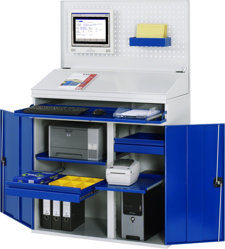 Produktbild Rau Computer Schrank Modell 61 Breite 1100 mm Höhe 1770 mm