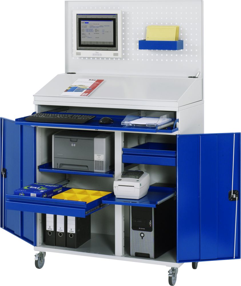 Produktbild Rau Computer Schrank Modell 61 Maße 1100 x 520 x 1895 mm