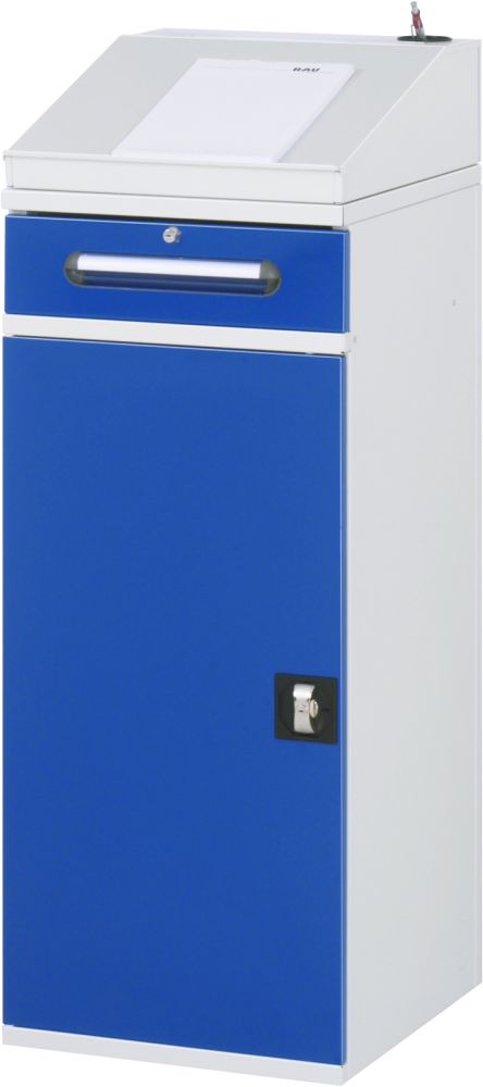 Produktbild RAU Beistellschrank-Stehpult 02 B450 x T520 mm, Gestell RAL7035, Ausstatung RAL5010 bild 2