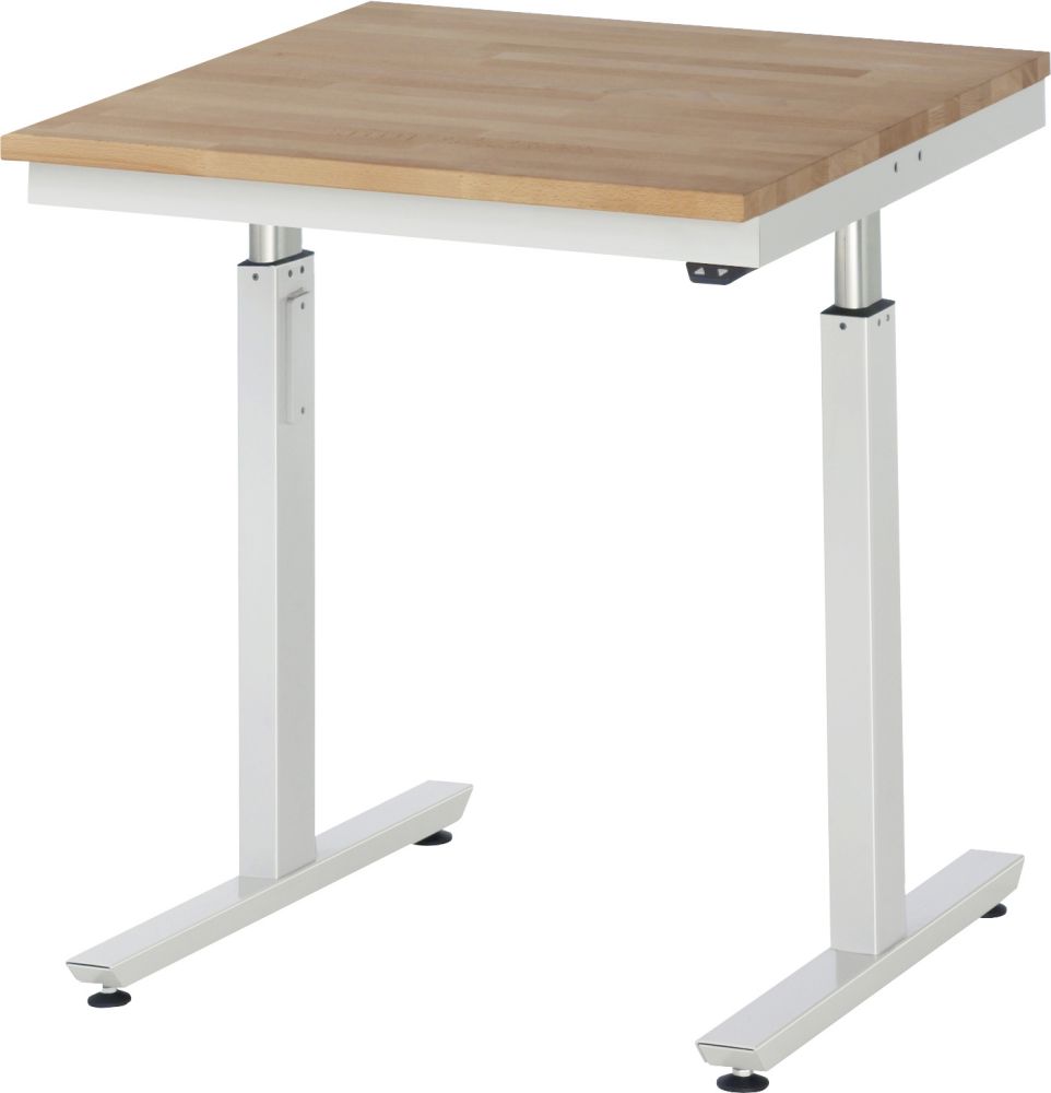 Produktbild RAU Werktisch Serie adlatus 300 Buche Massiv Platte 750 x 800 mm