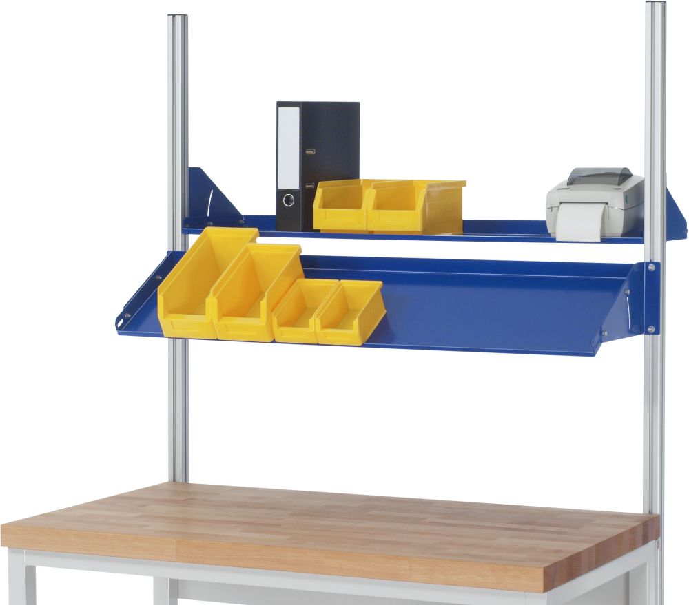 Produktbild RAU Metallablage neigbar Breite 1250 mm x Tiefe 300 mm