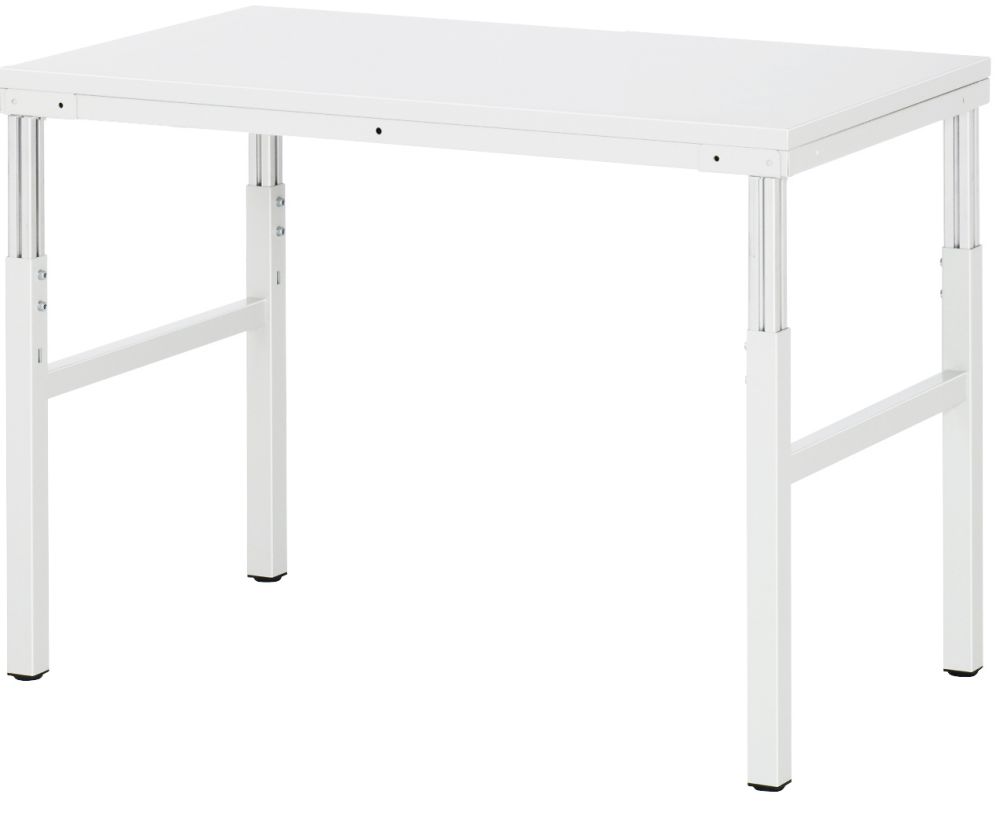 Produktbild Rau Arbeitsplatzsystem RAL 7035 Serie E Basistisch Breite 1200 mm