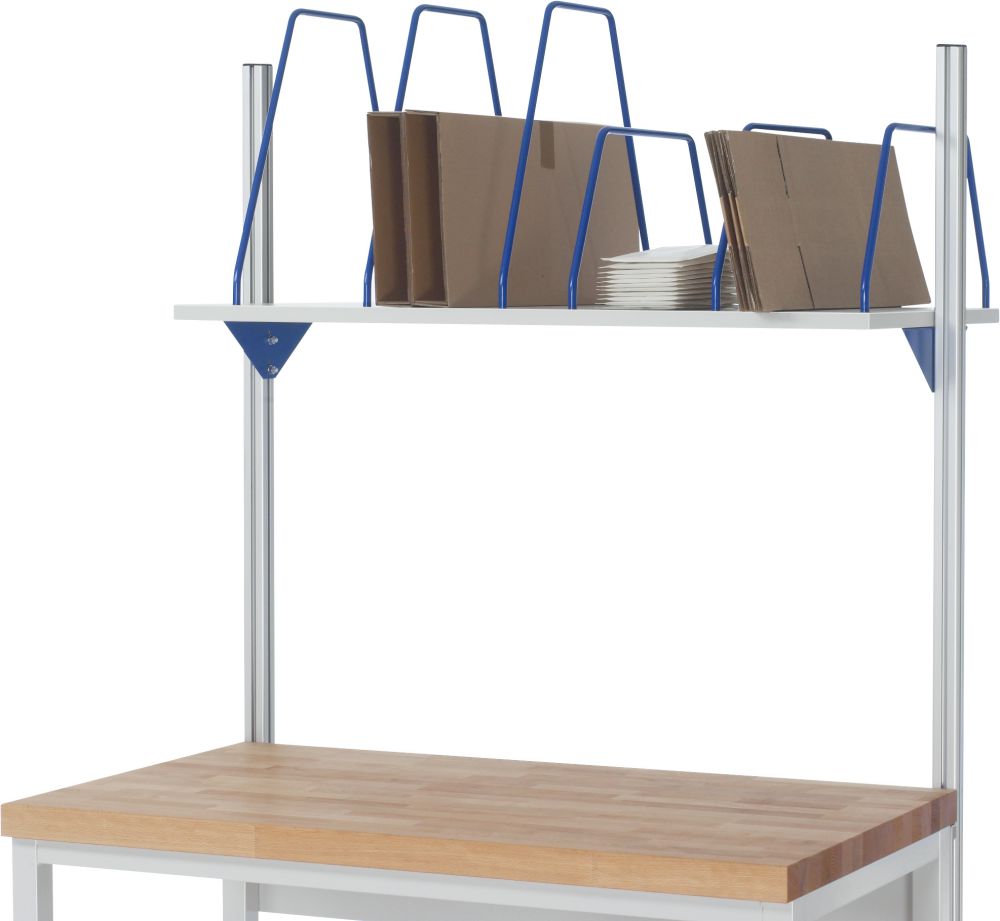 Produktbild RAU Kartonagenmagazin Breite 1800 mm x Tiefe 600 mm Farbe Gestell RAL5010 bild 2