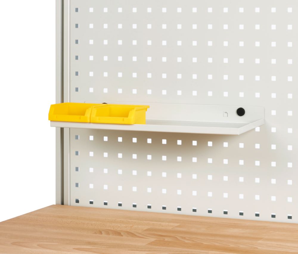 Produktbild Ablage für Lochplatte 450 x 155 x 15 mm RAL7035 bild 2