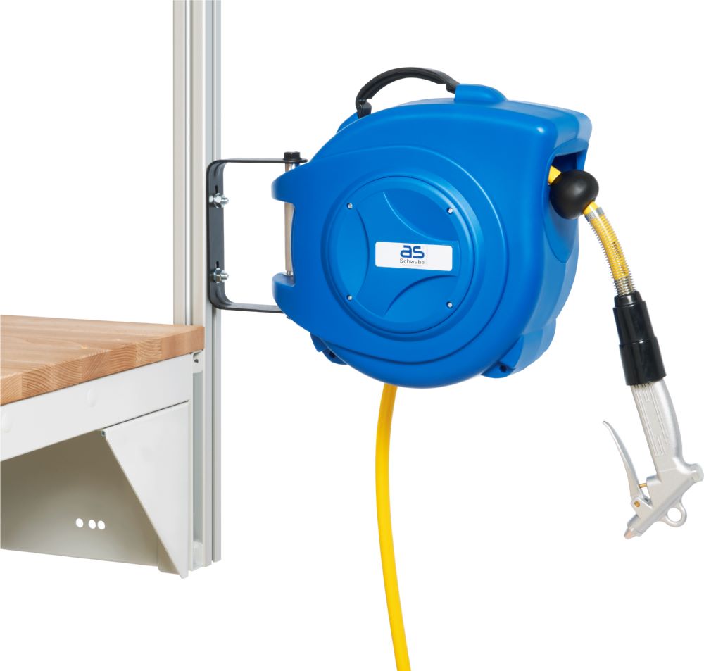 Produktbild Rau Werkbänke Automatischer Schlauchaufroller 390 x 180 x 330 mm blau/schwarz