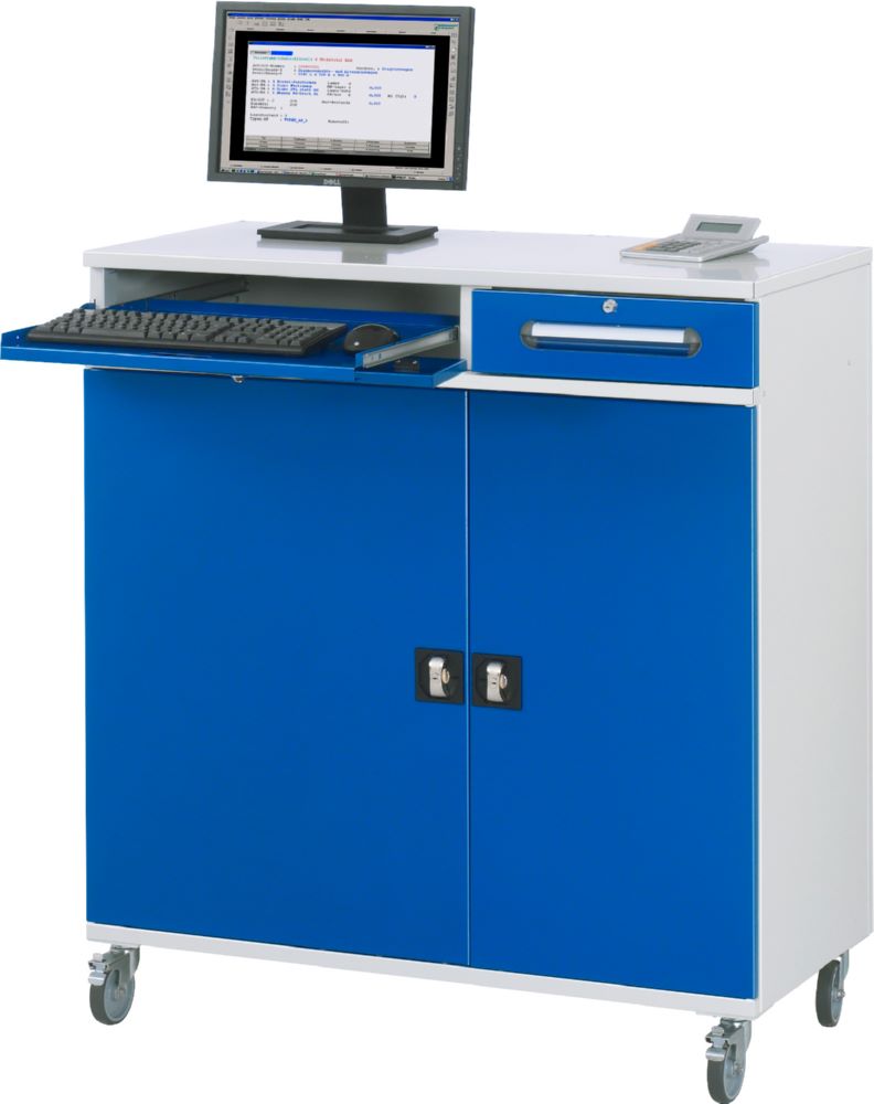 Produktbild Rau Werkbänke Computer Schrank 99 mobil 1100 x 520 x 1185 mm