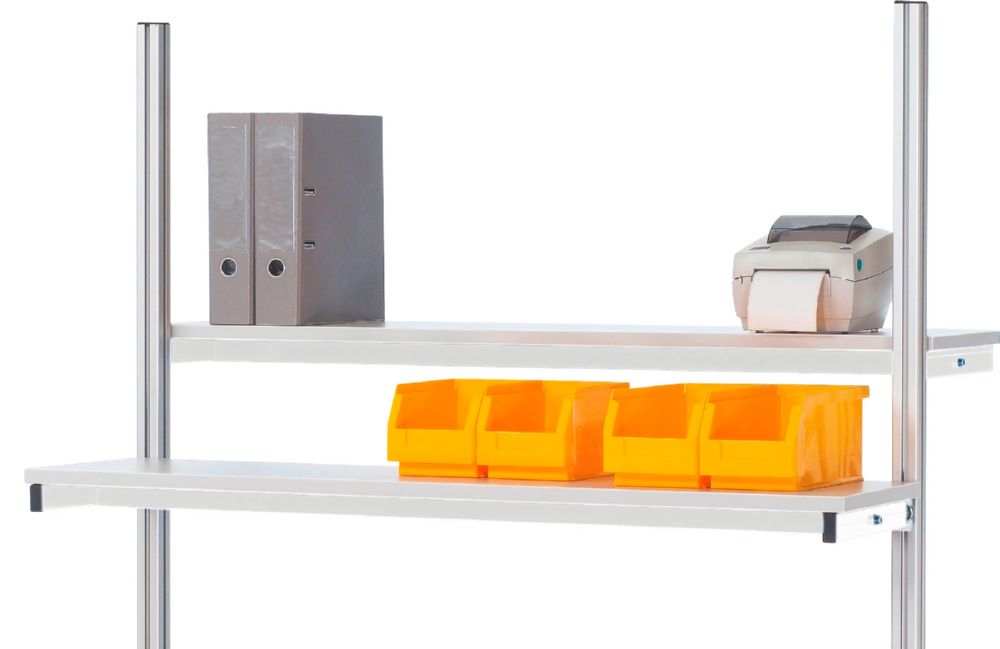 Produktbild Rau Werkbänke Etagenbord 1250 x 310 x 75 mm RAL7035