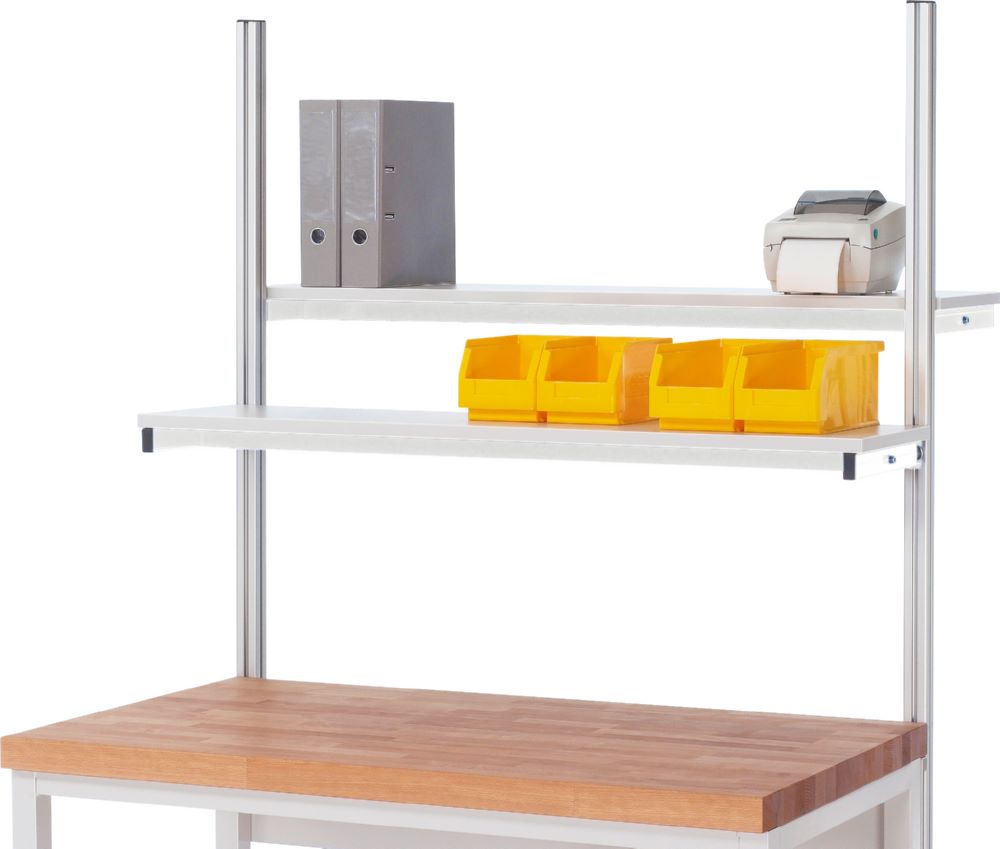 Produktbild Etagenbord 1500 x 310 x 75 mm RAL7035 bild 2