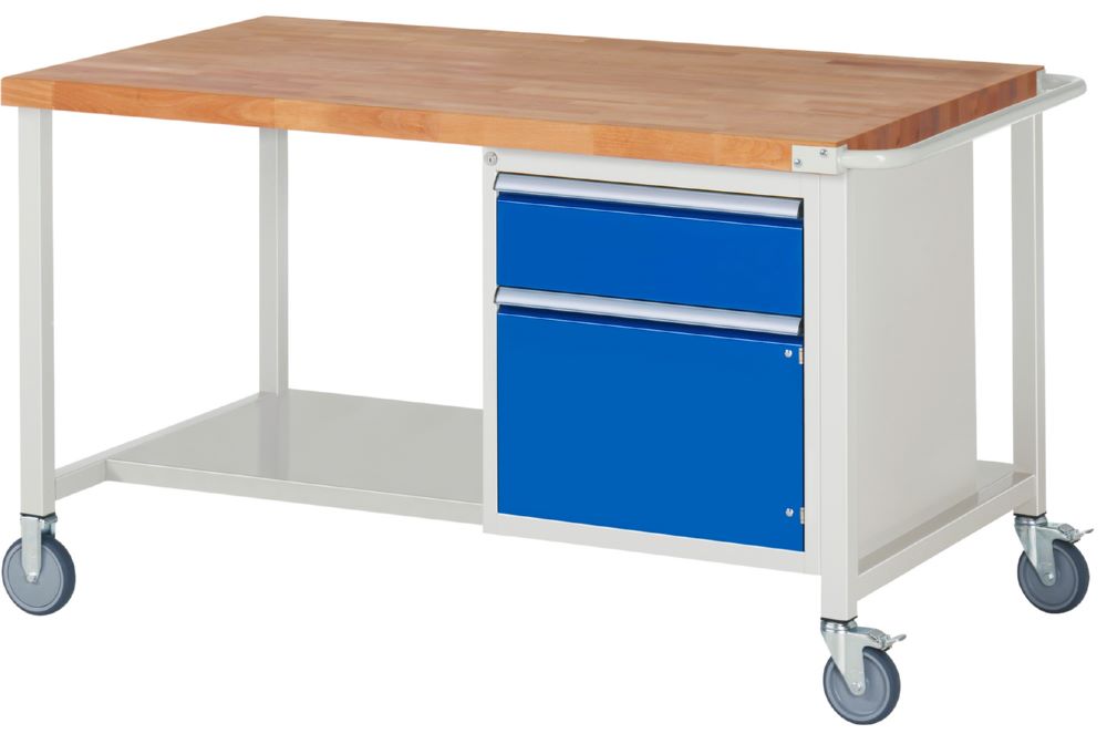 Produktbild Rau Werkbänke Fahrbare Werkbank 8152 1 Schublade 1 Tür 1500 x 900 x 880 mm