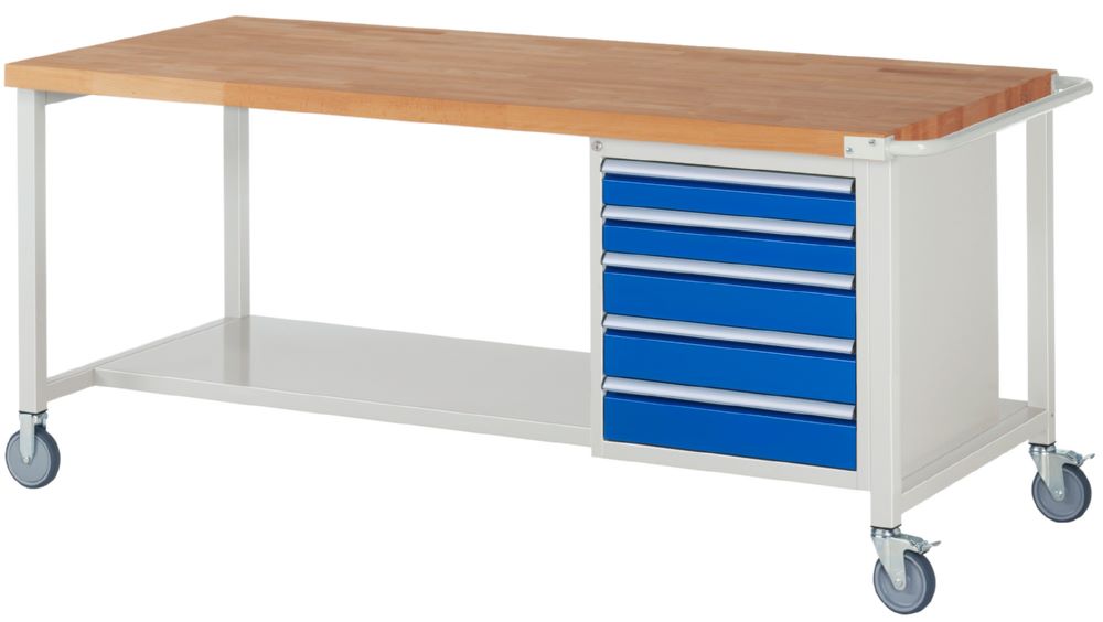 Produktbild Rau Werkbänke Fahrbare Werkbank 8000 Maße 2000 x 900 x 880 mm Modell 8171