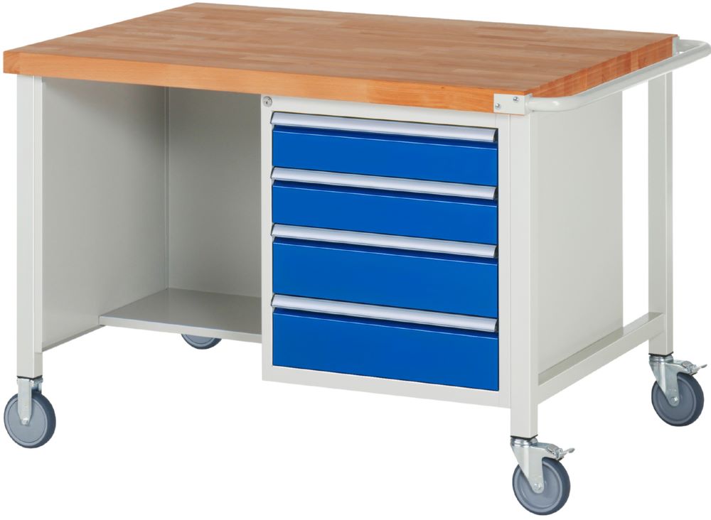 Produktbild Rau Werkbänke Fahrbare Werkbank 8000 Maße 1250 x 900 x 880 mm Modell 8463