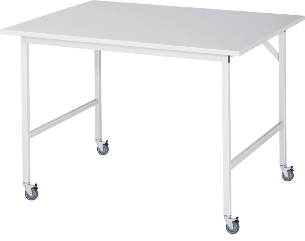 Produktbild Rau Werkbänke Fahrbarer Arbeitstisch Jerry 1250 x 1000 x 900 mm M-Platte 22 mm 4 Lenkrollen
