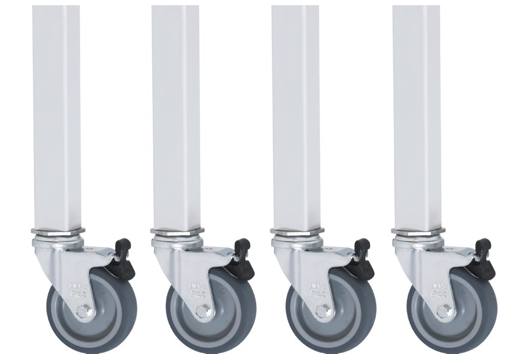 Produktbild Rau Werkbänke Fahrbarer Arbeitstisch Jerry 1250 x 800 x 900 mm M-Platte 22 mm 4 Lenkrollen