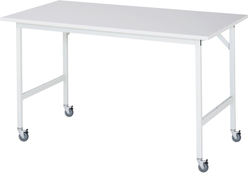 Produktbild Rau Werkbänke Fahrbarer Arbeitstisch Jerry 1500 x 800 x 900 mm M-Platte 22 mm 4 Lenkrollen