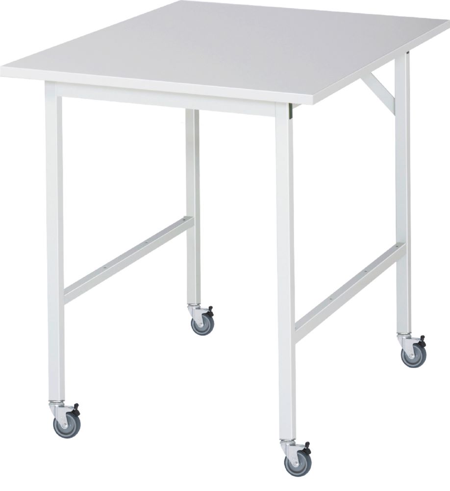 Produktbild Rau Werkbänke Fahrbarer Arbeitstisch Jerry 750 x 1000 x 900 mm M-Platte 22 mm mit 4 Lenkrollen