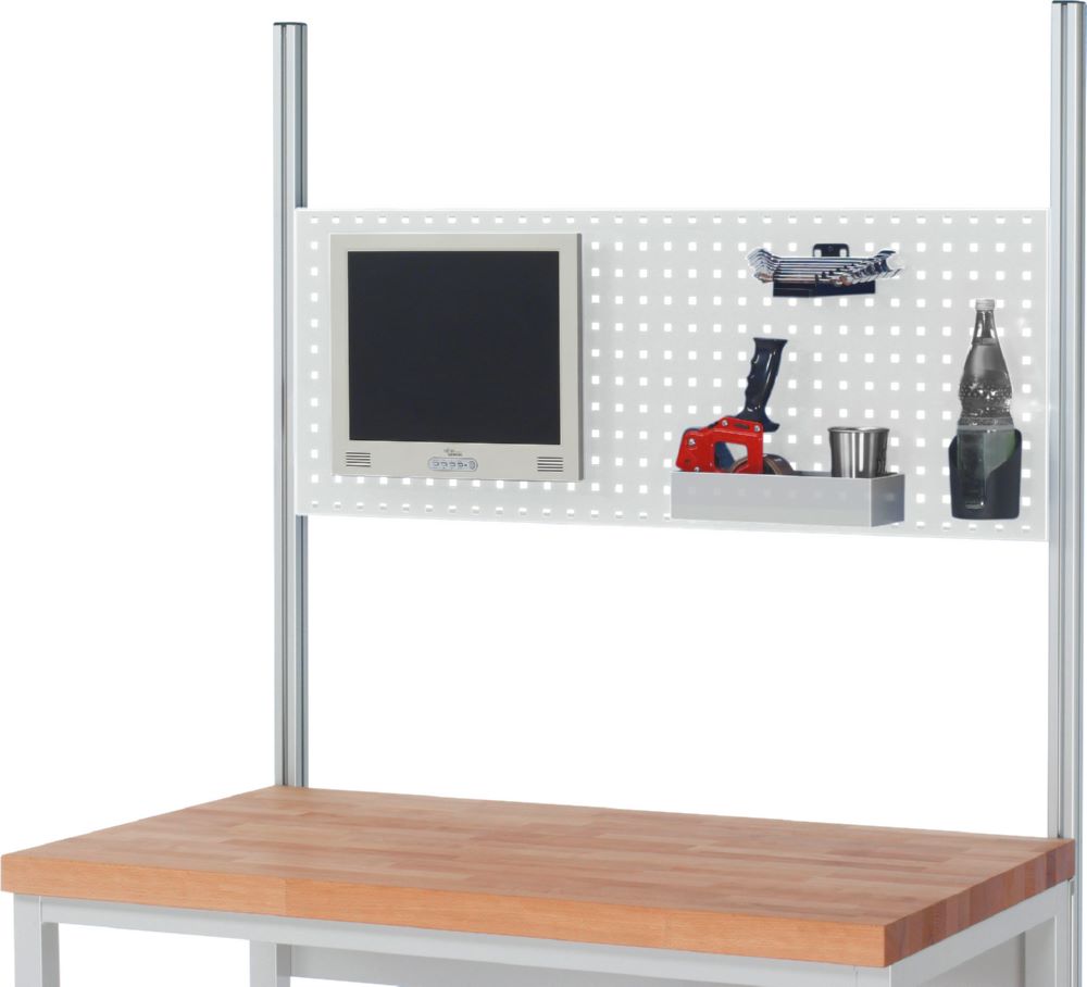 Produktbild Lochplatte EE 1000 x 40 x 450 mm RAL7035 bild 2