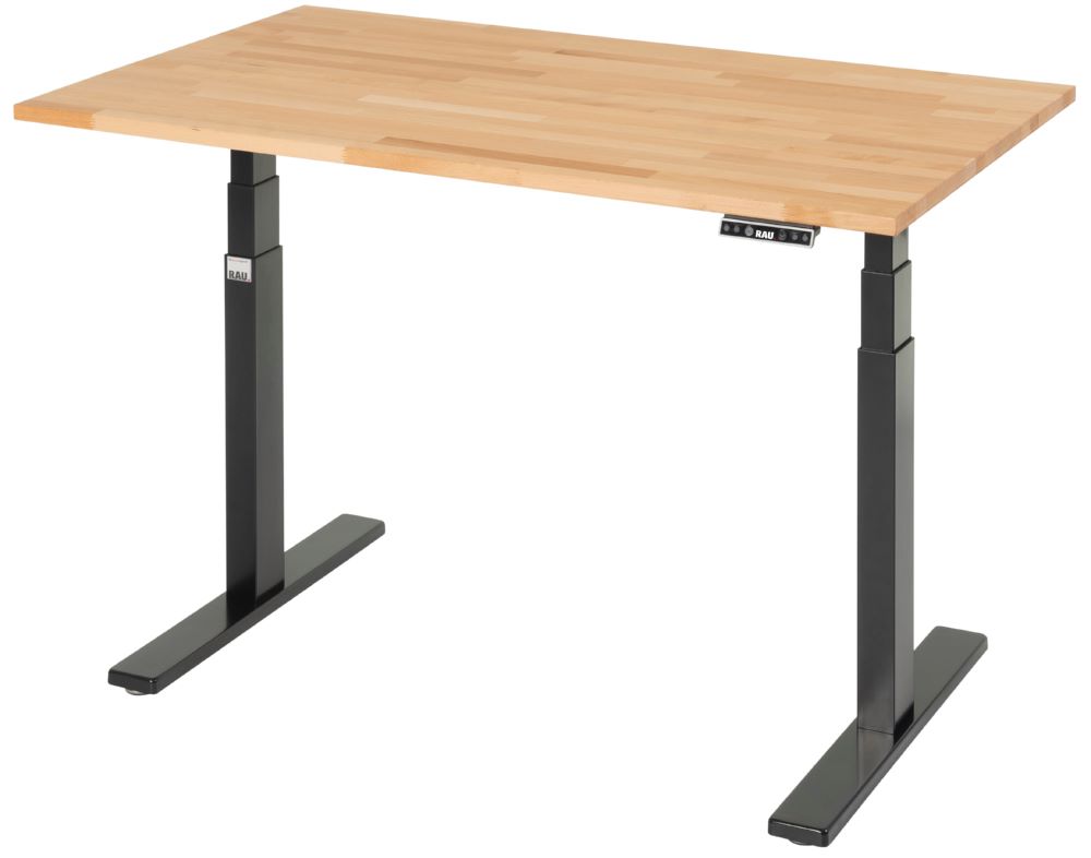 Produktbild Rau Werkbänke Schreibtisch adlatus 100 1250 x 800 x 650-1300 mm B-Platte 25 mm RAL 9005