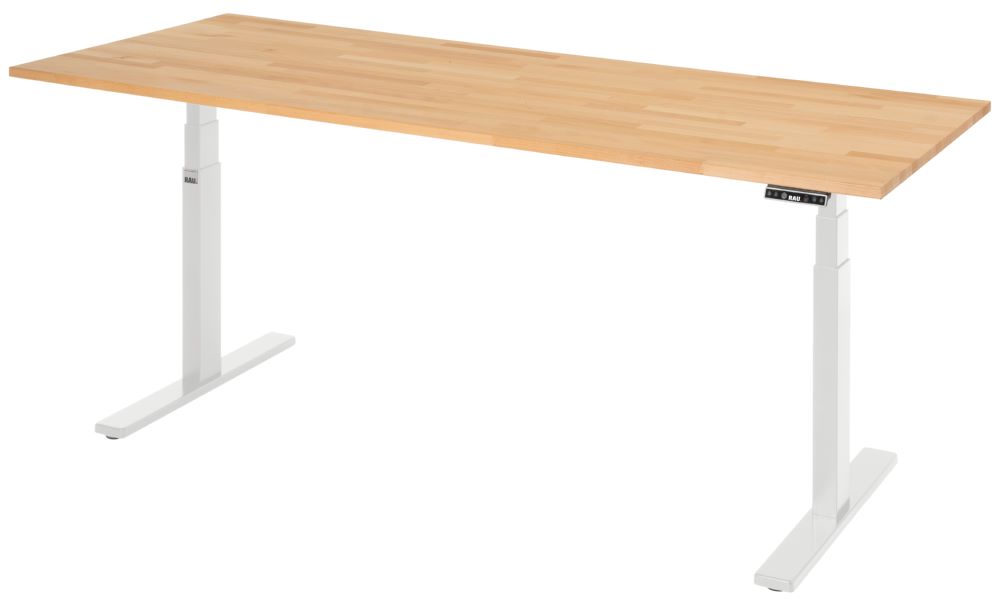 Produktbild Rau Werkbänke Schreibtisch adlatus 100 2000 x 800 x 650-1300 mm B-Platte 25 mm RAL 7035