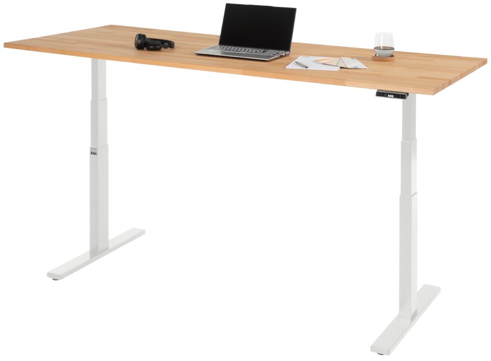 Produktbild Schreibtisch adlatus 100 2000 x 800 x 650-1300 mm B-Platte 25 mm RAL 7035 bild 5