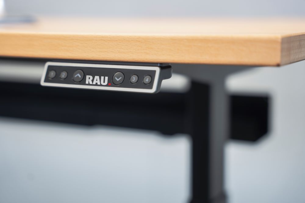 Produktbild Schreibtisch adlatus 100 2000 x 800 x 650-1300 mm B-Platte 25 mm RAL 9005 bild 5