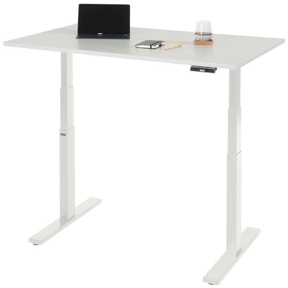 Produktbild Schreibtisch adlatus 100 1250 x 800 x 650-1300 mm M-Platte 22 mm RAL 7035 bild 3