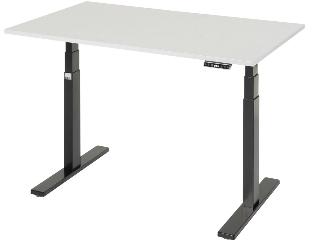 Produktbild Rau Werkbänke Schreibtisch adlatus 100 1250 x 800 x 650-1300 mm M-Platte 22 mm RAL 9005