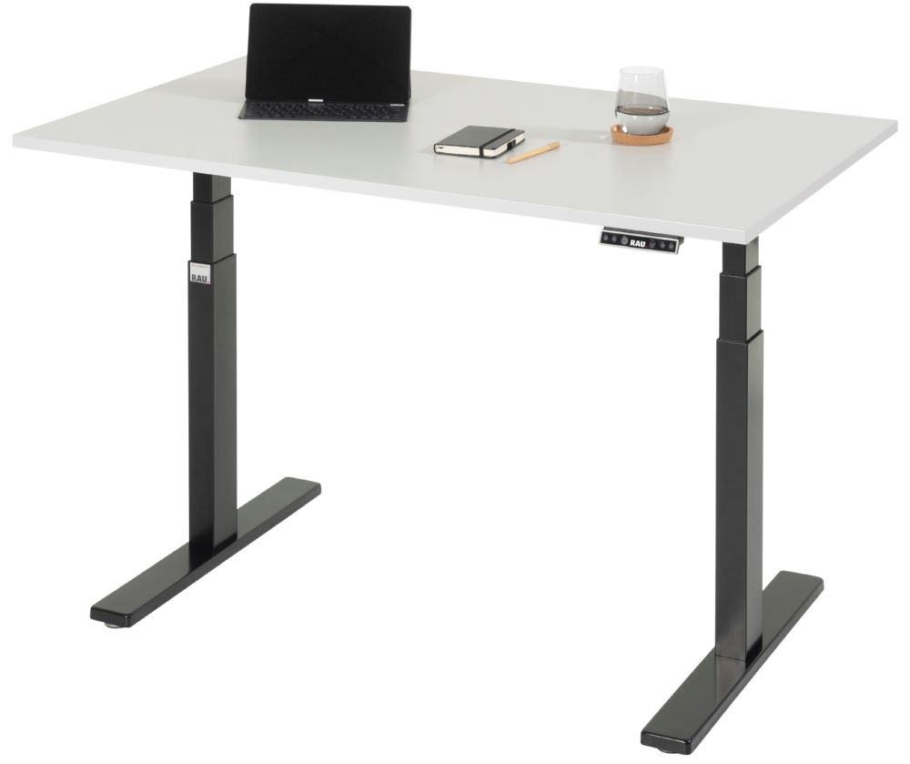 Produktbild Schreibtisch adlatus 100 1250 x 800 x 650-1300 mm M-Platte 22 mm RAL 9005 bild 5