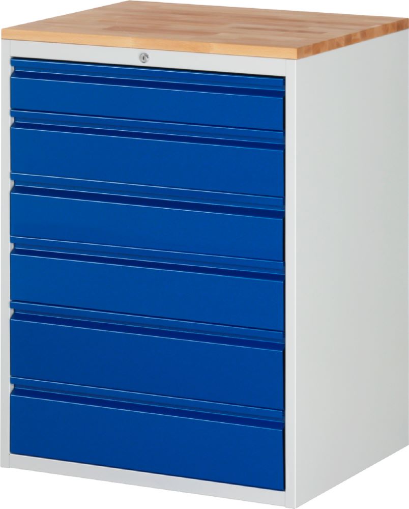 Produktbild Rau Werkbänke Schubladeschrank XL7.11 770 x 650 x 1035 mm B-Platte 25 mm 6 Schubladen