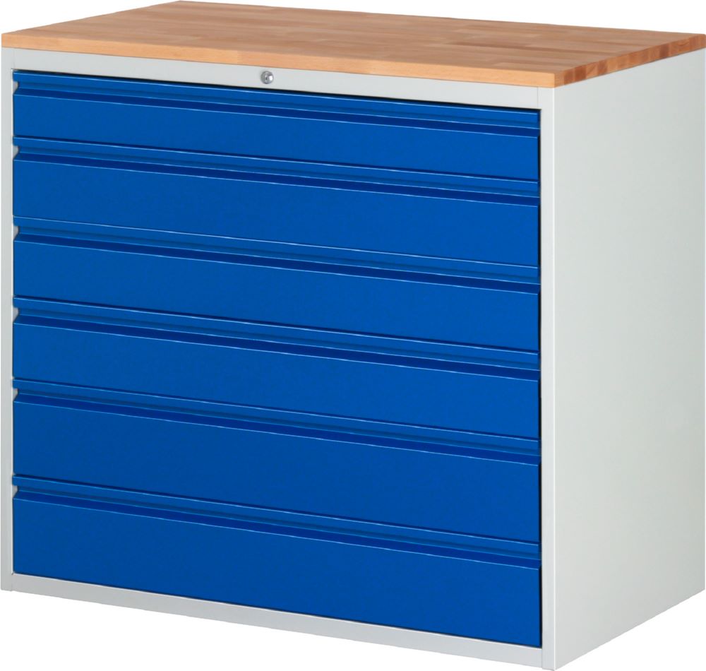Produktbild Rau Werkbänke Schubladeschrank XXL7.11 1145 x 650 x 1035 mm B-Platte 25 mm 6 Schubladen