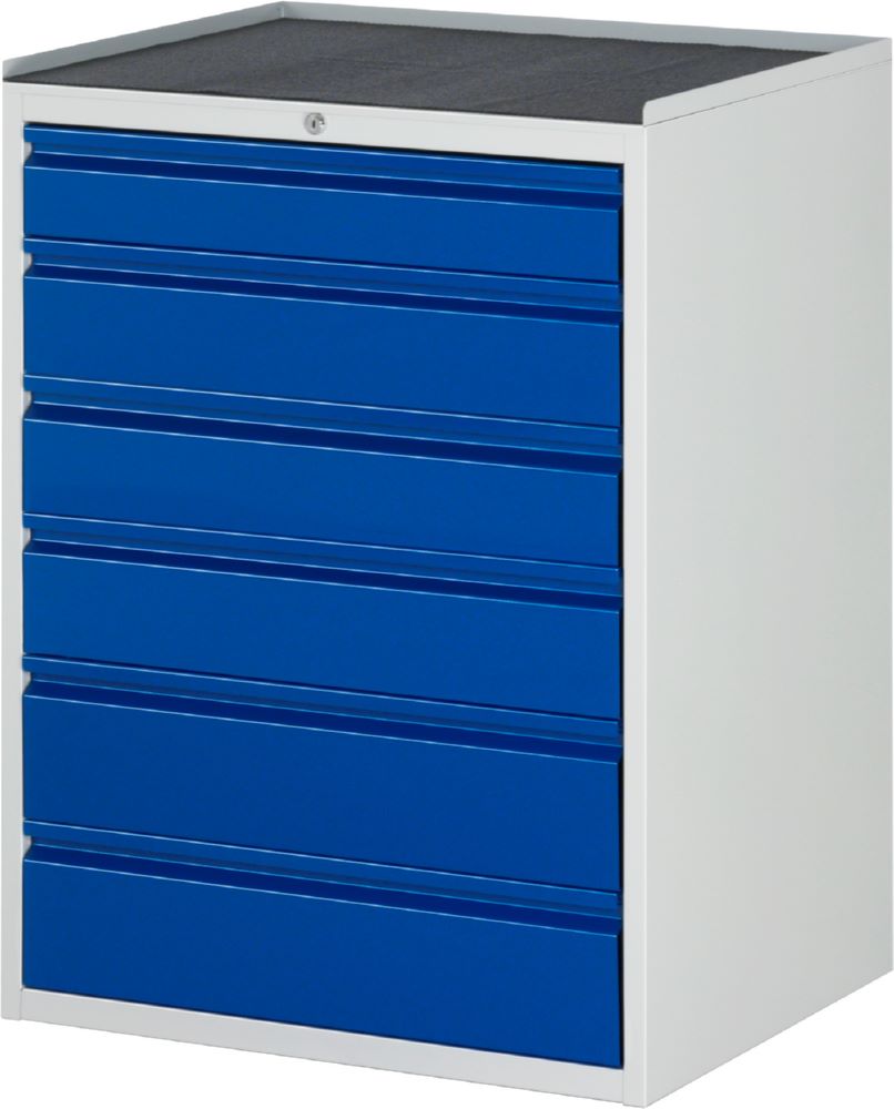 Produktbild Rau Werkbänke Schubladeschrank XL7.11 770 x 650 x 1035 mm Metallauflage 25 mm 6 Schubladen