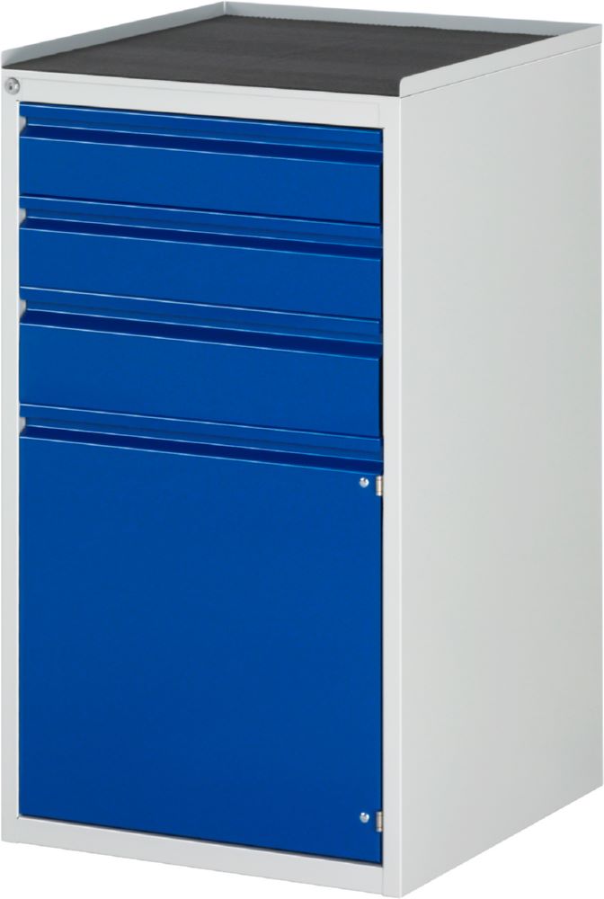 Produktbild Rau Werkbänke Schubladeschrank L7.11 580 x 650 x 1035 mm 3 Schubladen und 1 Tür
